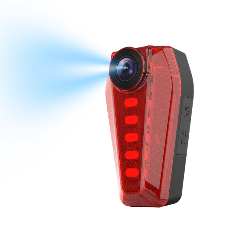 Cycling Recorder Camera Warning Light Sports Camera
