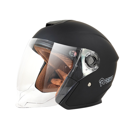 DOUBLE LENS SIMPLE ¾ Motorcycle OPEN FACE HELMET