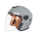 DOUBLE LENS SIMPLE ¾ Motorcycle OPEN FACE HELMET
