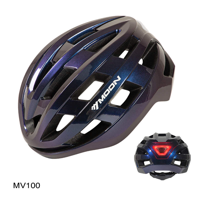 Anti odor LED tail light bicycle riding helmet